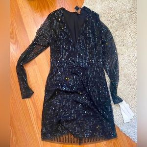 Black sequined dress
